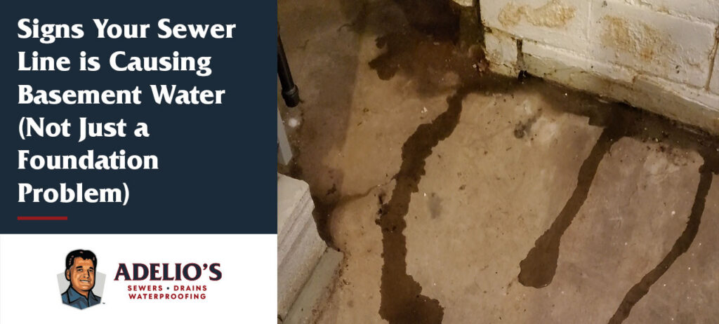 Signs Your Sewer Line Is Causing Basement Water (Not Just a Foundation Problem)
